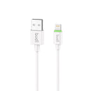 BUDI - 1m/3ft USB-A to Lightning Charge/Sync Cable - 2.4A Fast Charge Charging Durable Plug Electronic Cellphone Smartphone Charger Mobile - White