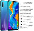 Huawei P30 Lite 128 GB Single SIM, UK Version, Blue