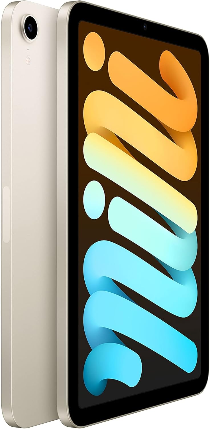 2021 Apple iPad Mini (8.3-inch, Wi-Fi, 64GB) - Starlight (Refurbished) (Excellent Condition)