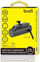 Budi - Portable Power Bank with Lightning 5000mAh - PB087LB
